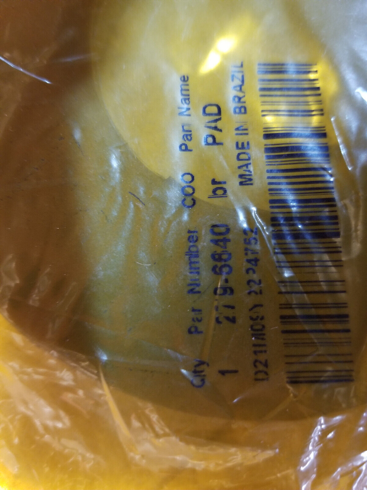 279-6640 Genuine OEM CATERPILLAR 57mm Inner Diameter Angling Blade Pad