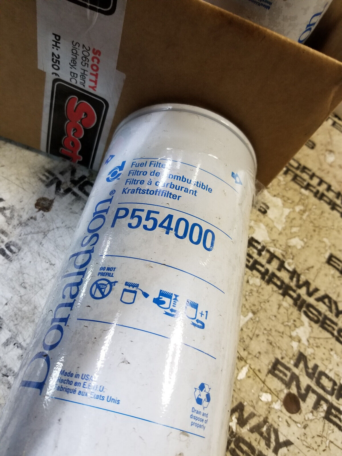 Donaldson Fuel Filter Spin-on- P554000