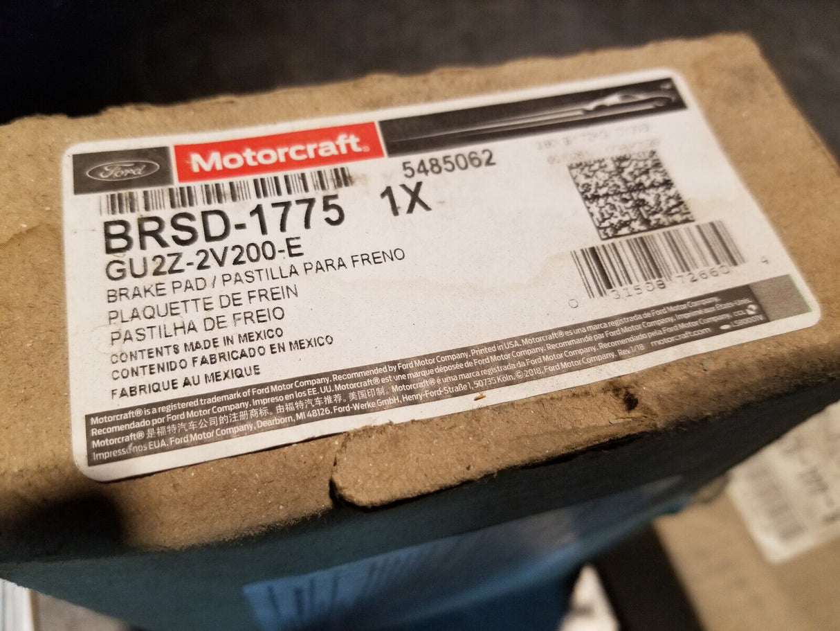 BRSD-1775 Motocraft Brake Pad Set GU2Z-2V200-E