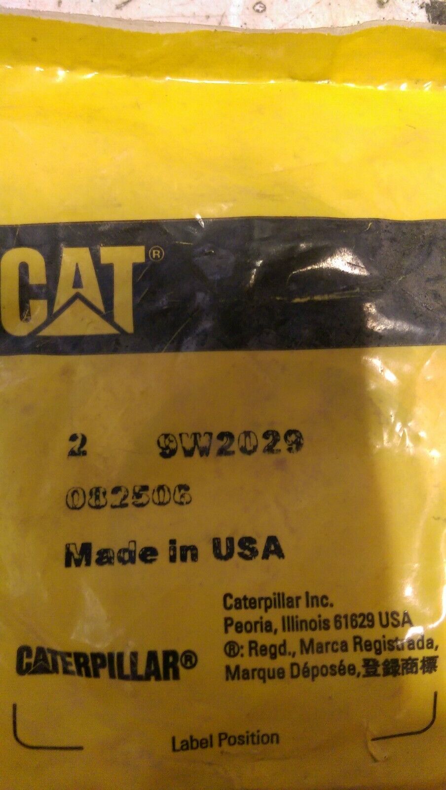 CATERPILLAR 5S-1218: VALVE A