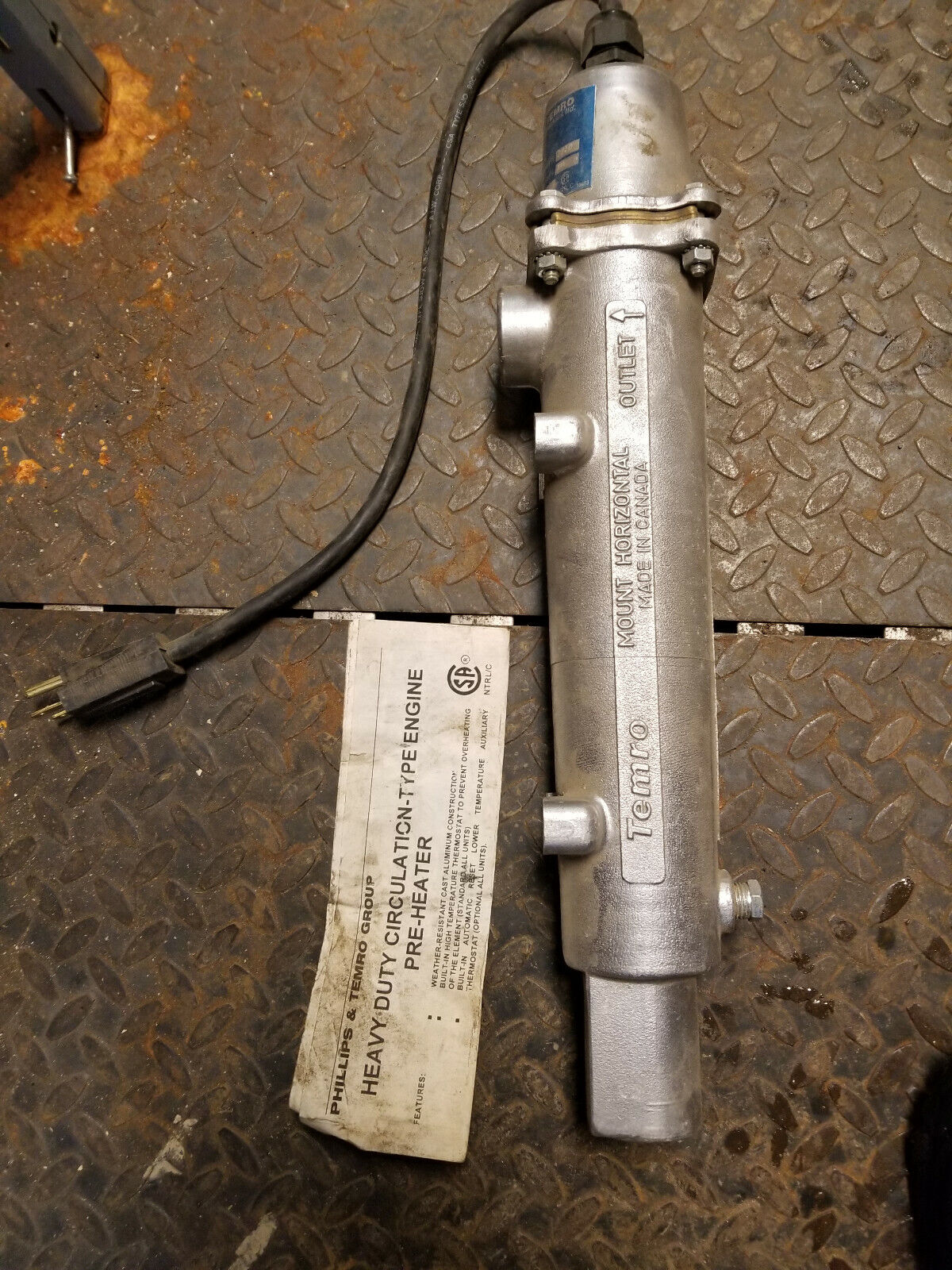 PHILLIPS AND TEMRO 3300006 240V FLUID HEATER