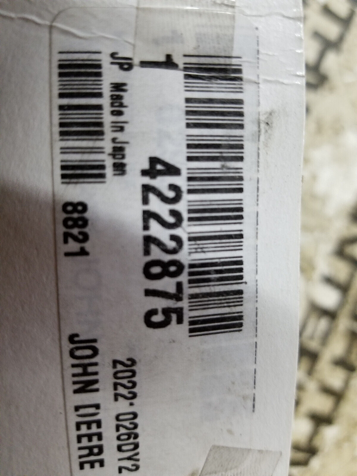 JOHN DEERE 4222875 OIL TANK BREATHER