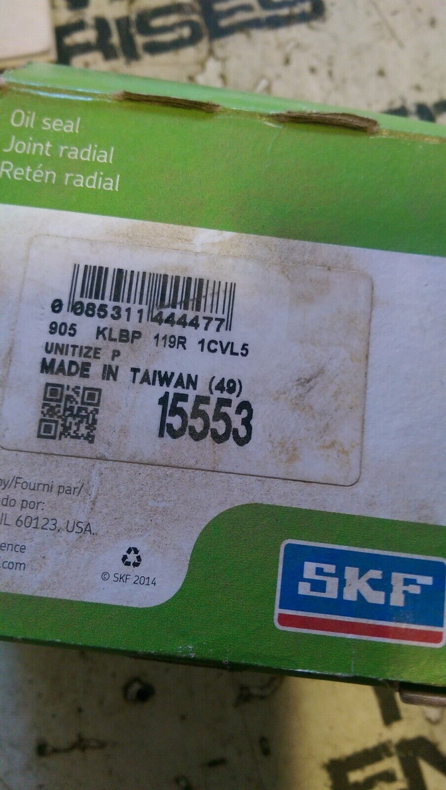 SKF 15553 Front Axle Shaft Seal