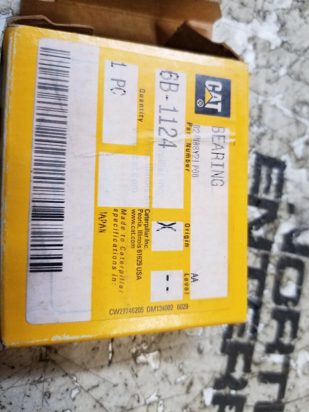 6B-1124 CAT 52mm Outer Diameter Ball Bearing 6B1124