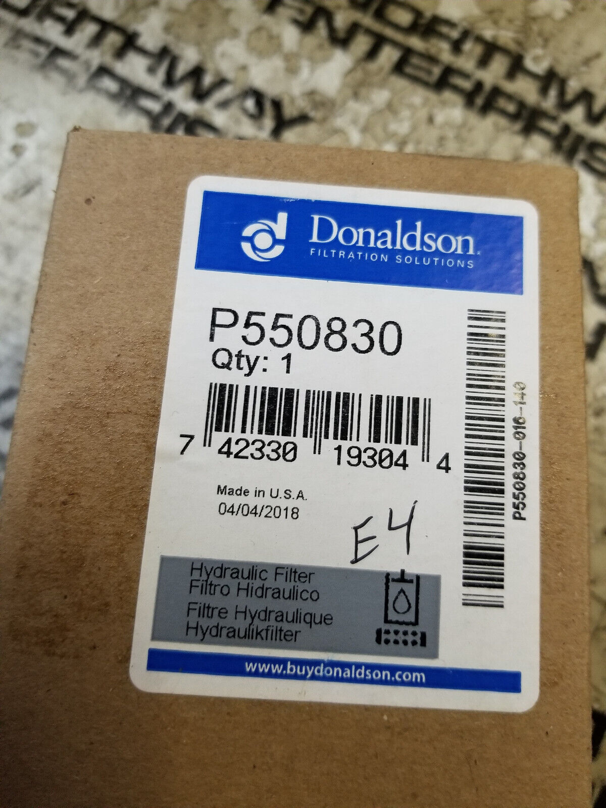 LOT OF 3PC - Donaldson Power Steering Filter - P550830