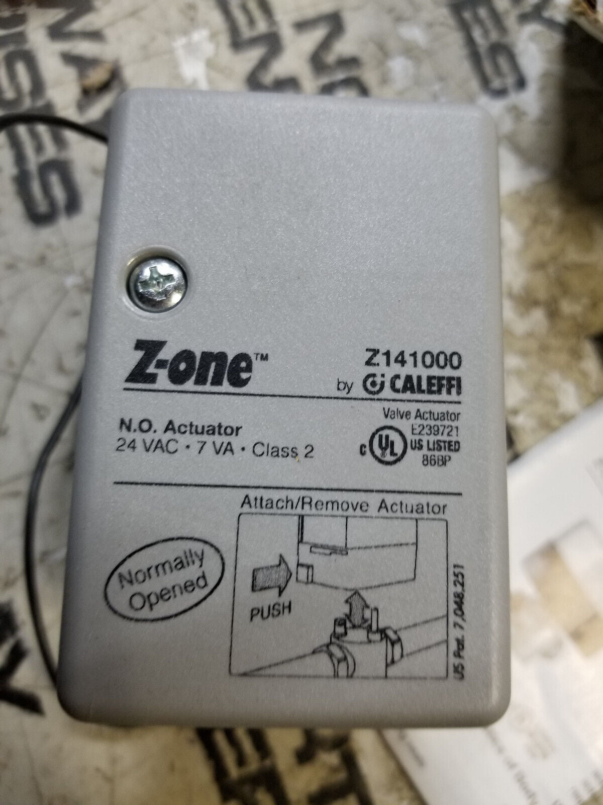 CALEFFI Z141000 24V Normally Open Actuator, 6" Wire