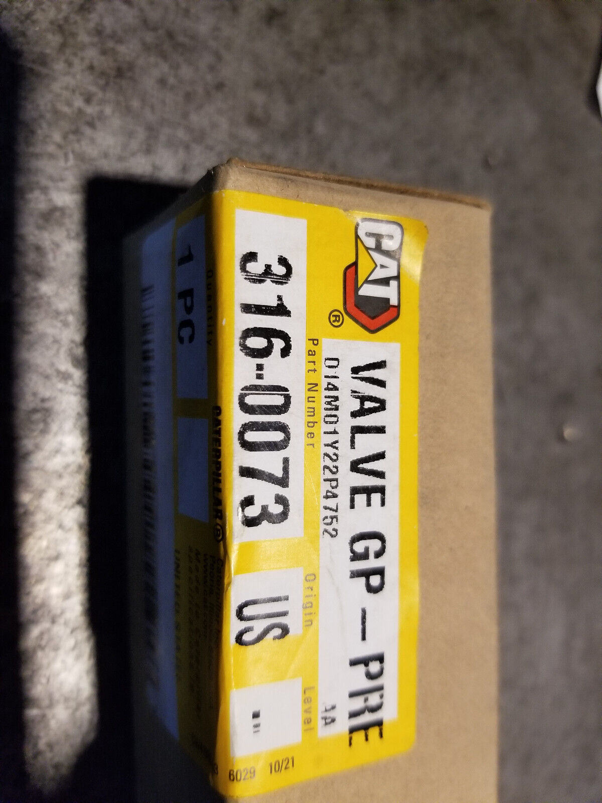 316-0073 Genuine OEM CATERPILLAR Valve Group-Pressure Reducing