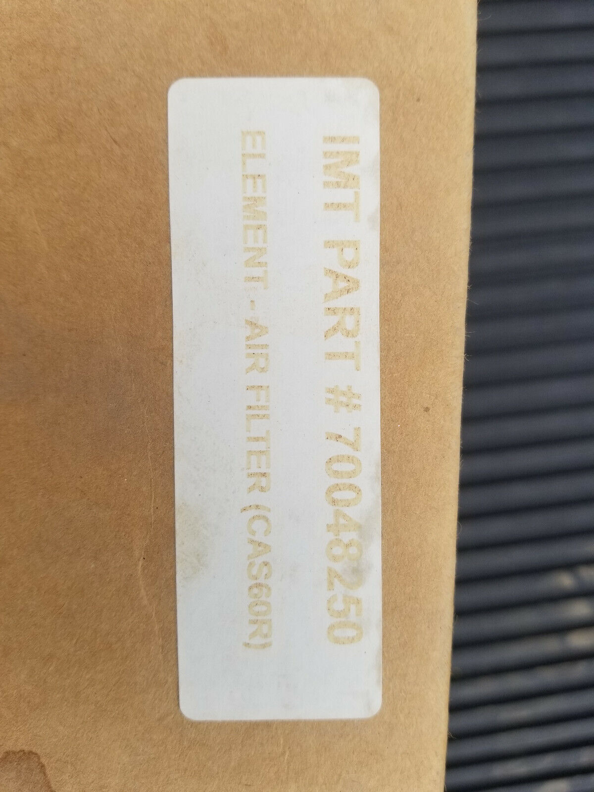 IMT AIR FILTER PART NUMBER 70048250