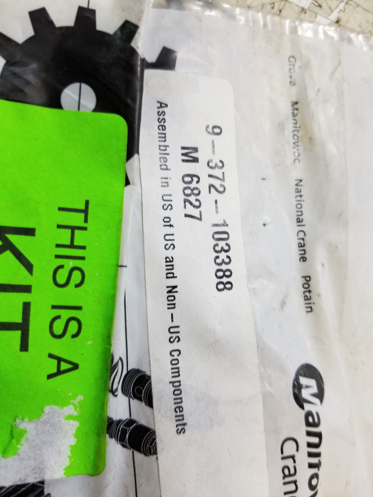 MANITOW 9-372-103388 SEAL KIT