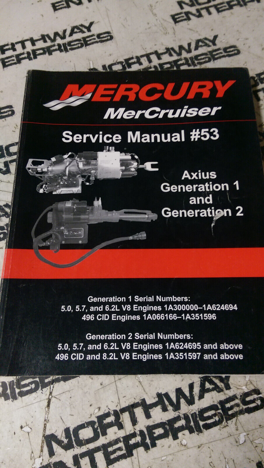 90-8M0061781 2011 Mercury Mercruiser #53 Service Manual Axius Gen 1 & 2 V8