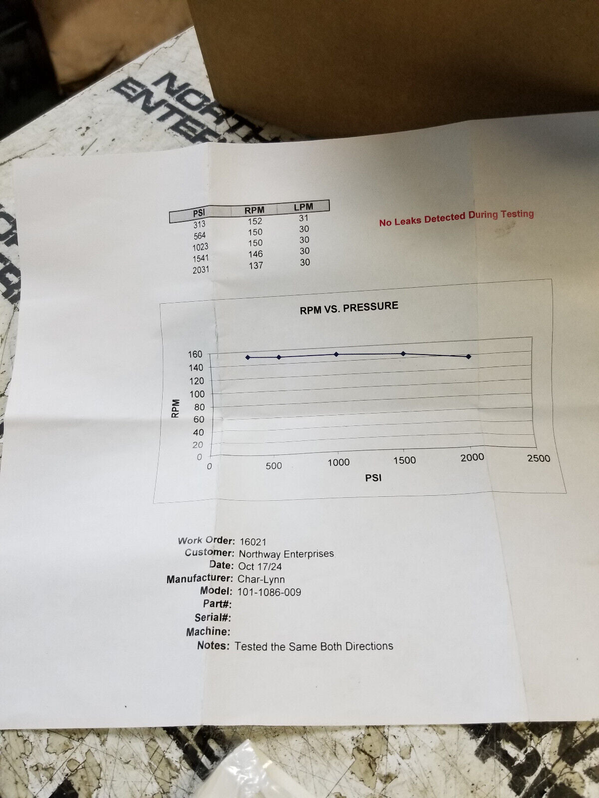101-1086-009 CHAR-LYNN EATON HYDRAULIC MOTOR