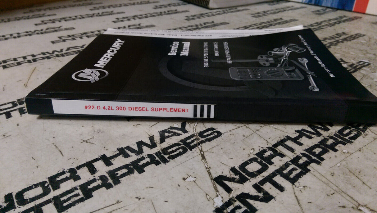 Mercury MerCruiser #22 D4.2L 300 Supplemental Service Manual 90-860074020