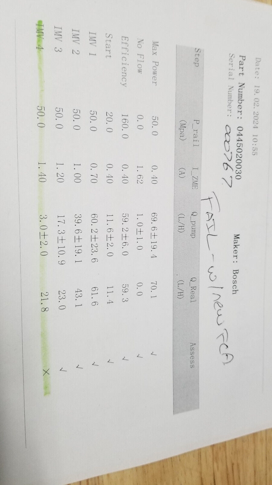 CORE 0445020030 LLY Bosch CP3 Pump GM Duramax for PARTS 8973037621 Failed Testin