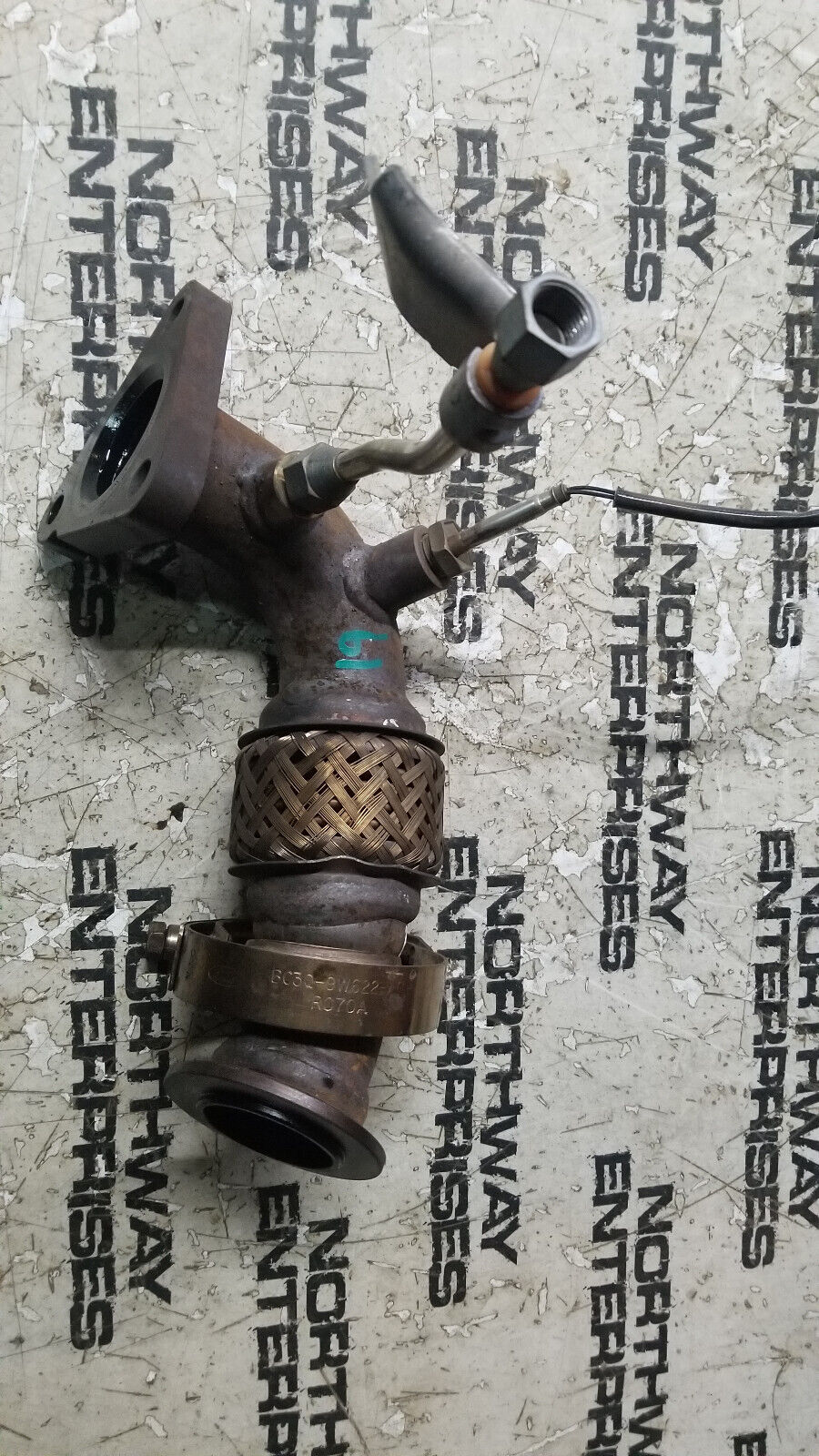 HC3Z9G437A Exhaust Crossover Pipe. Exhaust Intermediate Pipe - Right, Inlet 6.7