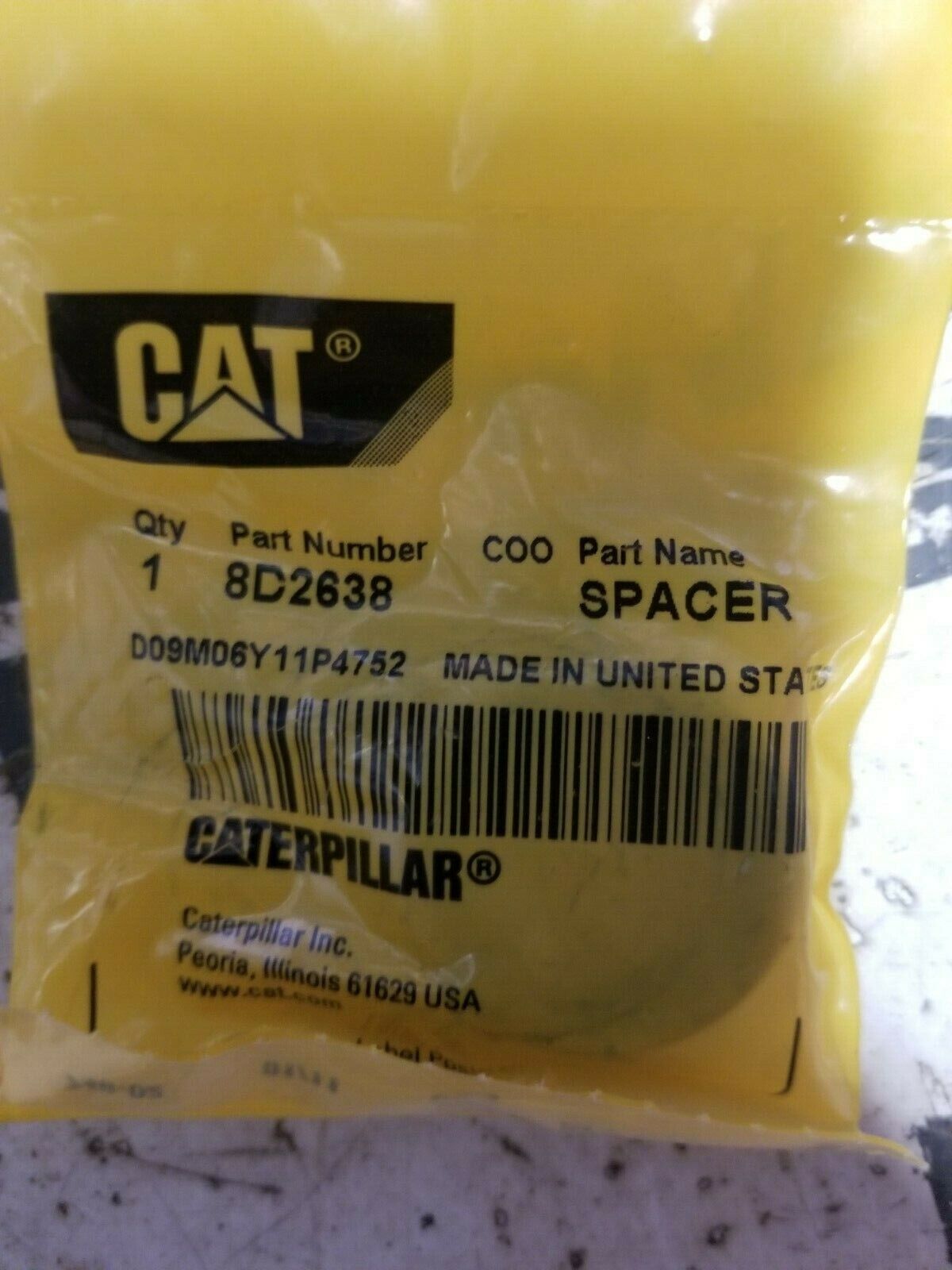 8d-2638 CATERPILLAR SPACER