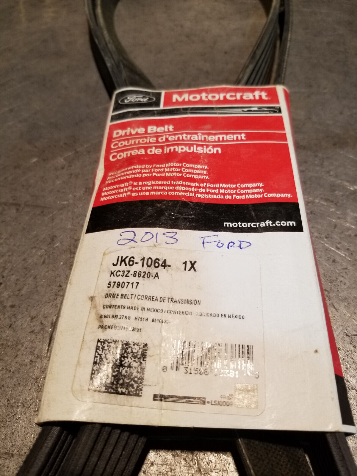 Genuine Ford Serpentine Belt KC3Z-8620-A