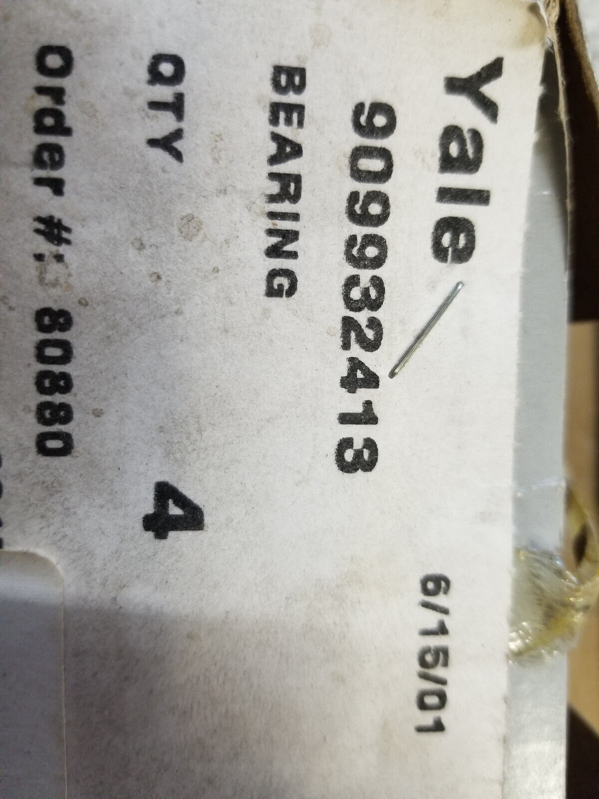 YALE 909932413 BEARING ROLLER BEARING