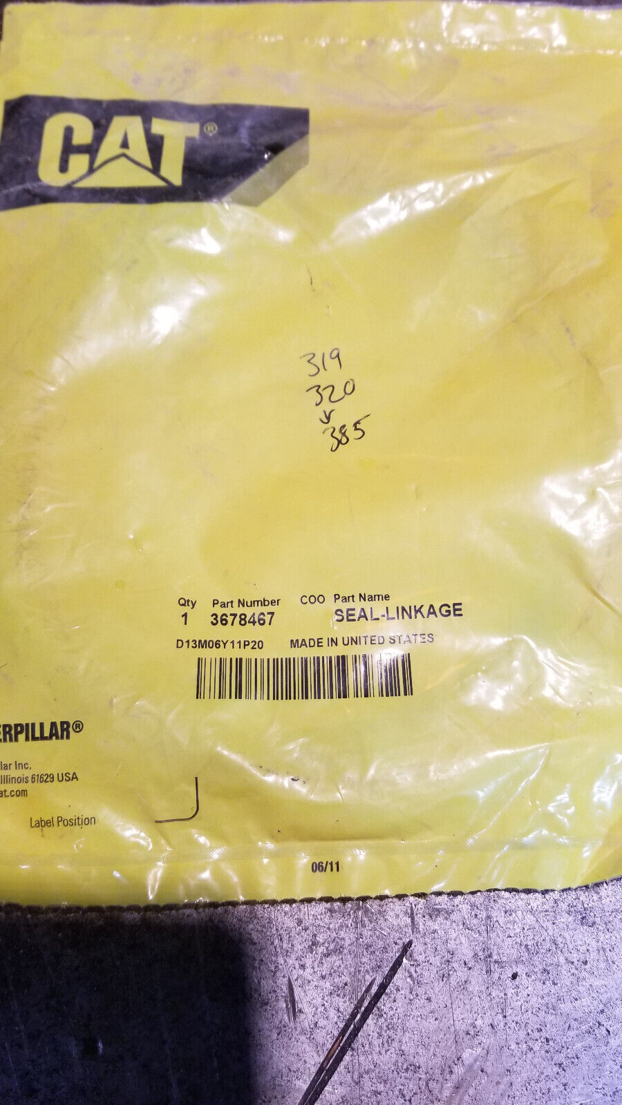 3678467 367-8467 CATERPILLAR ORING