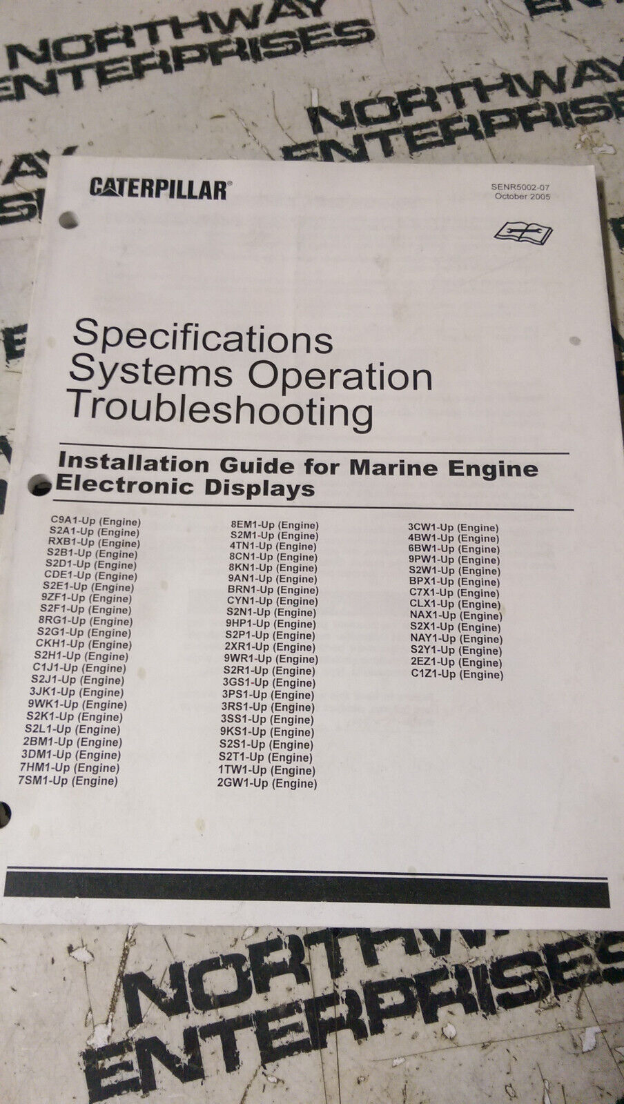 CATERPILLAR SENR5002-07 INSTALLATION GUIDE FOR MARINE ENGINE ELECTRONIC DISPLAYS