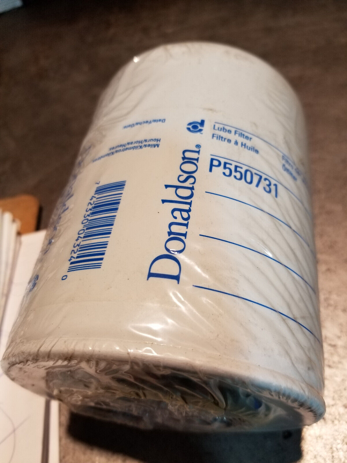 LOT OF 5 - P550731 DONALDSON LUBE FILTER