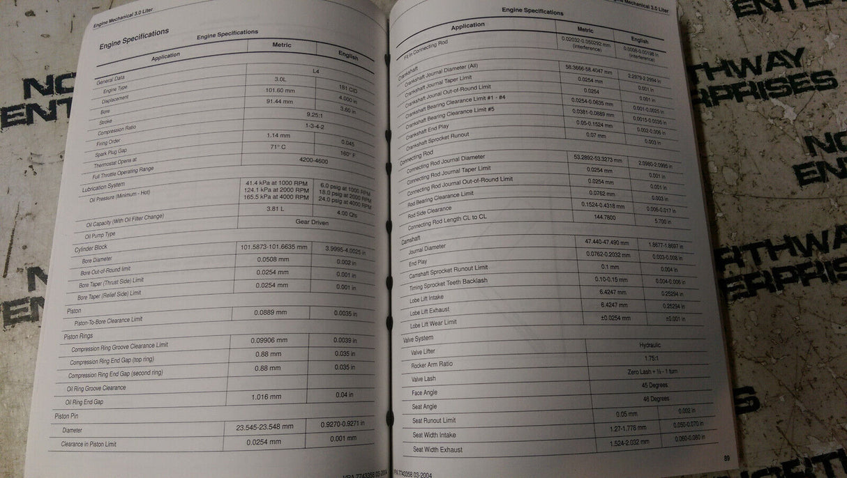 Volvo Penta Engine 3.0GS-A/B/C 3.0GL-A/B/C Workshop Manual 7743358