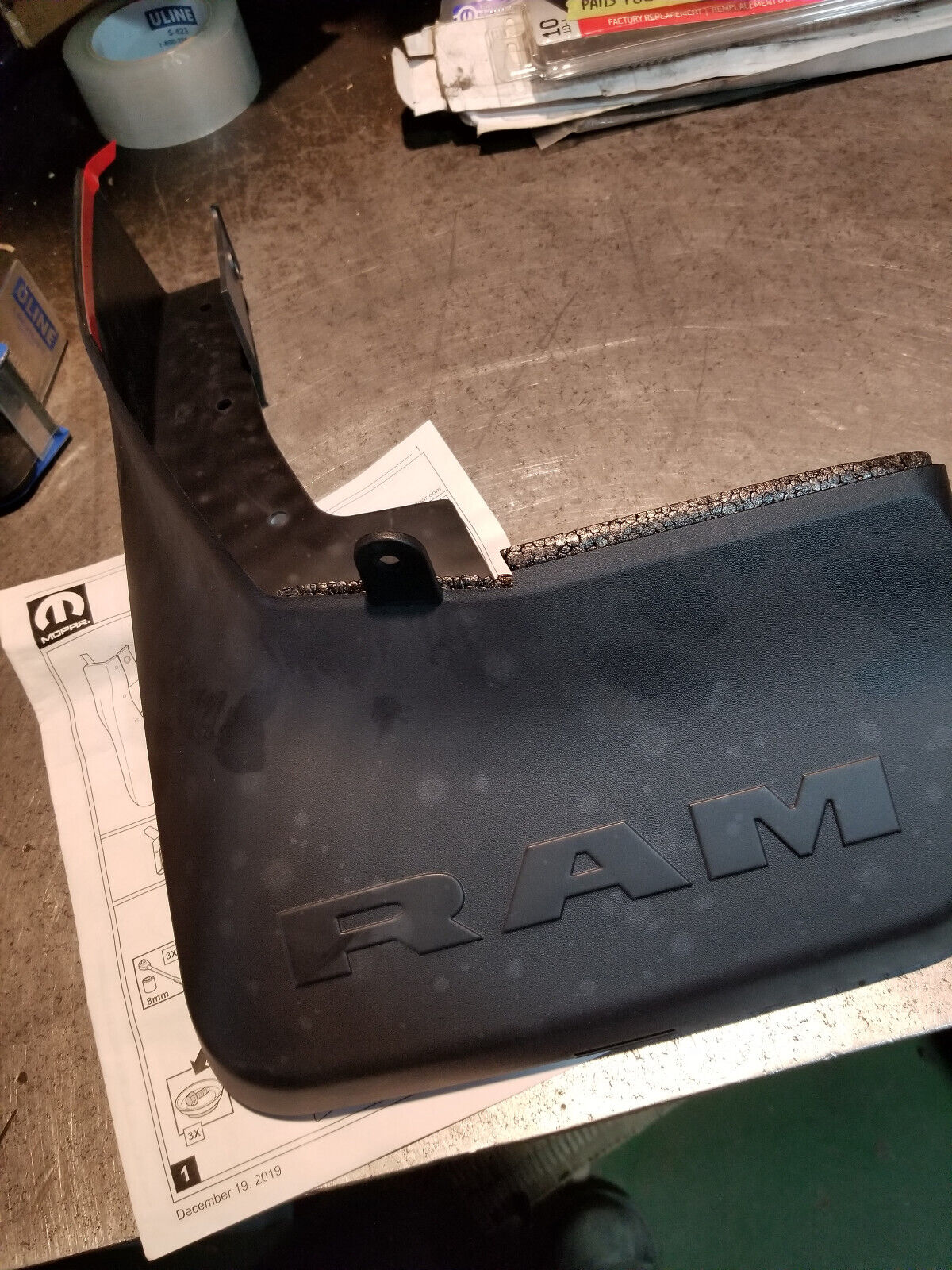 19-22 Ram 1500 Rear Left Driver & Right Passenger Side Splash Guards 82215490AC