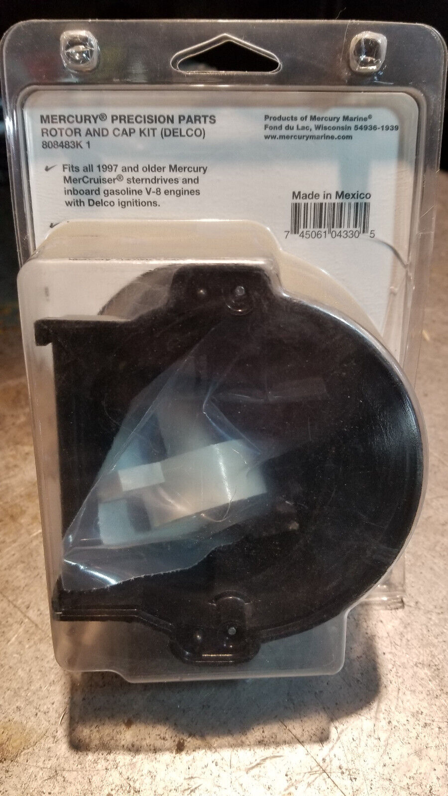 MERCURY 808483K1 CAP ROTOR KIT MERCURY GM V-8 ENGINES 1997 & OLDER