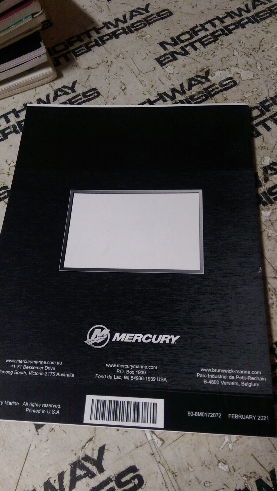 2021 Mercury MerCruiser Bravo Four S Supplemental Service Manual 90-8M0172072