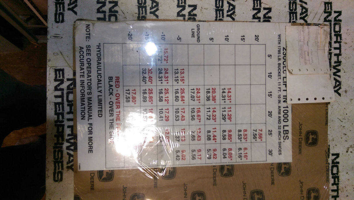 JOHN DEERE T188883 LABEL