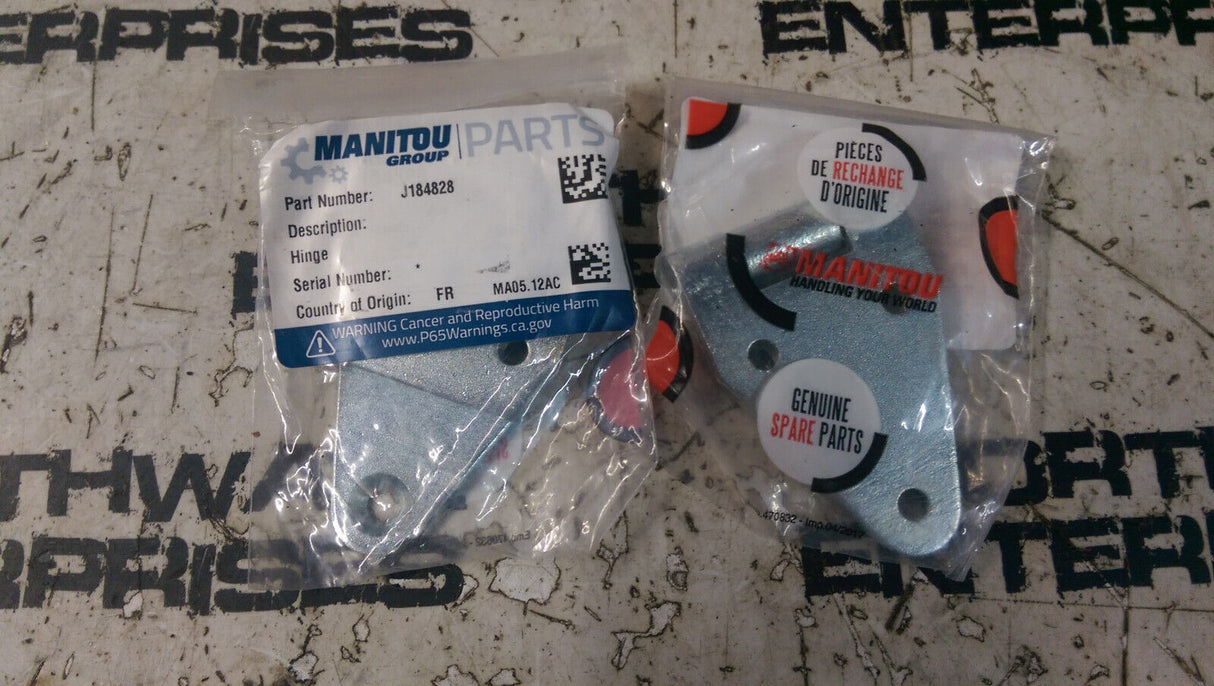 J184828 Manitou Hinge lot of 2 hinges