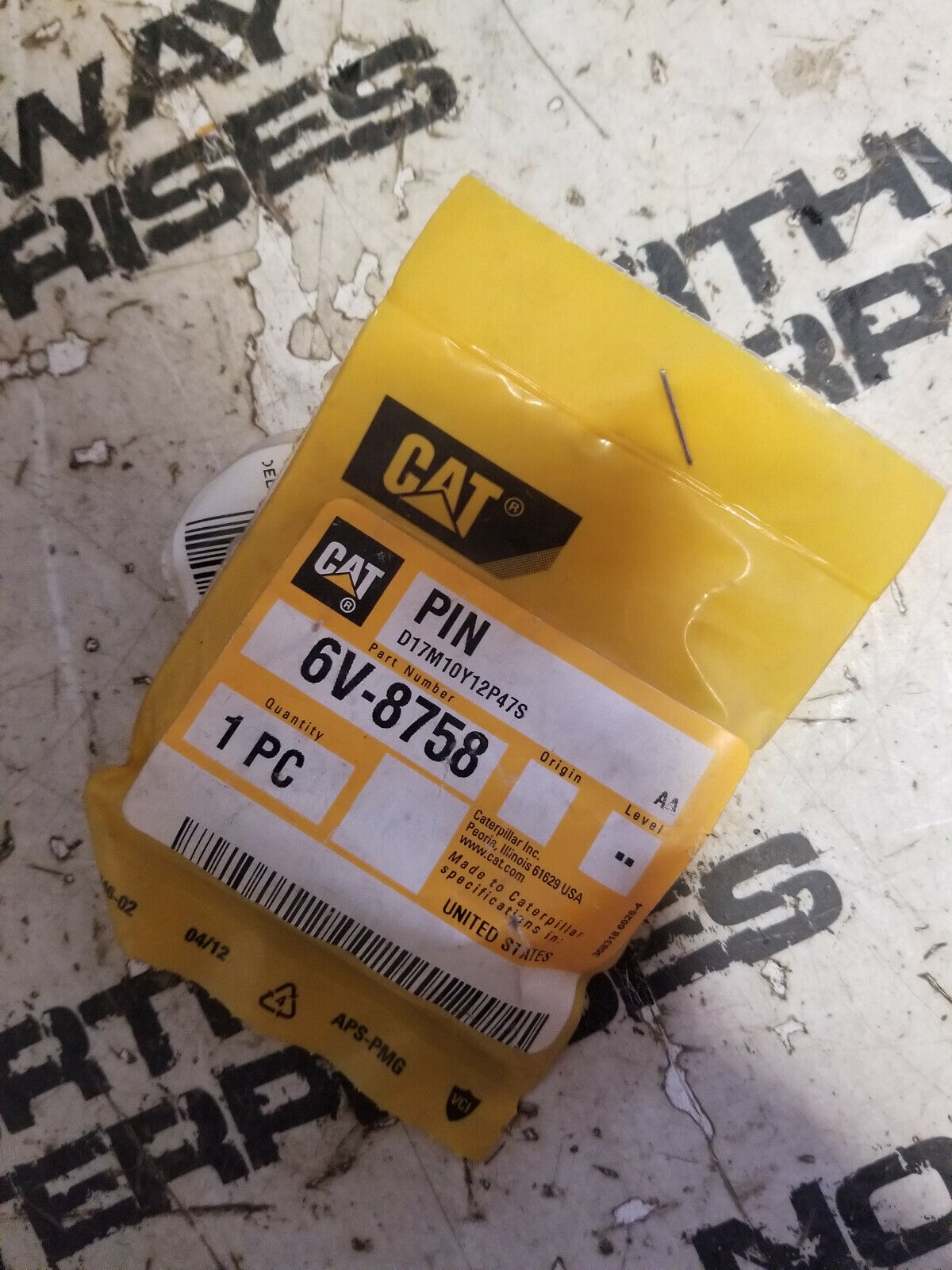 6V-8758 CATERPILLAR CLEVIS PIN
