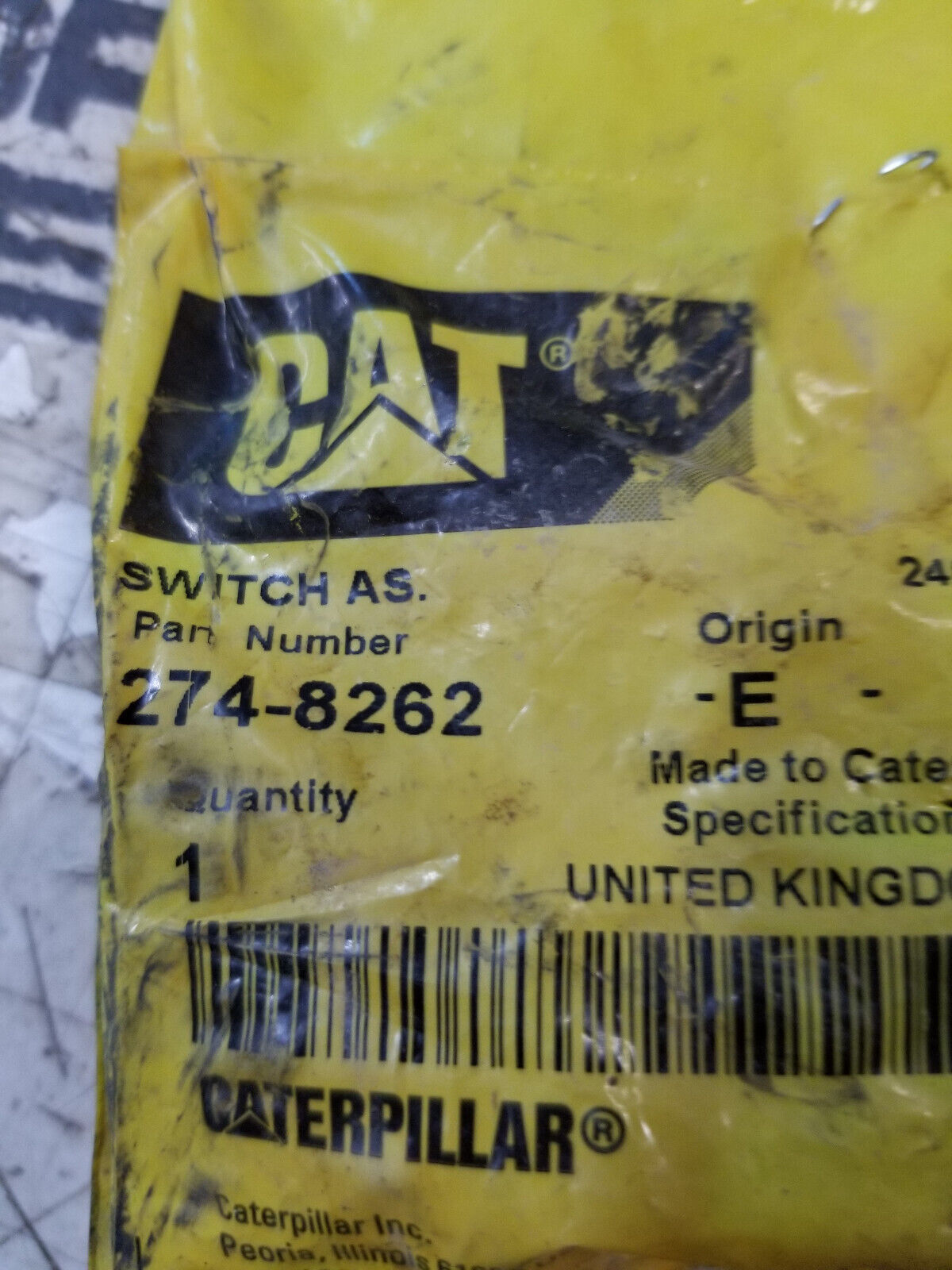 274-8262 CAT RELAY 2748262
