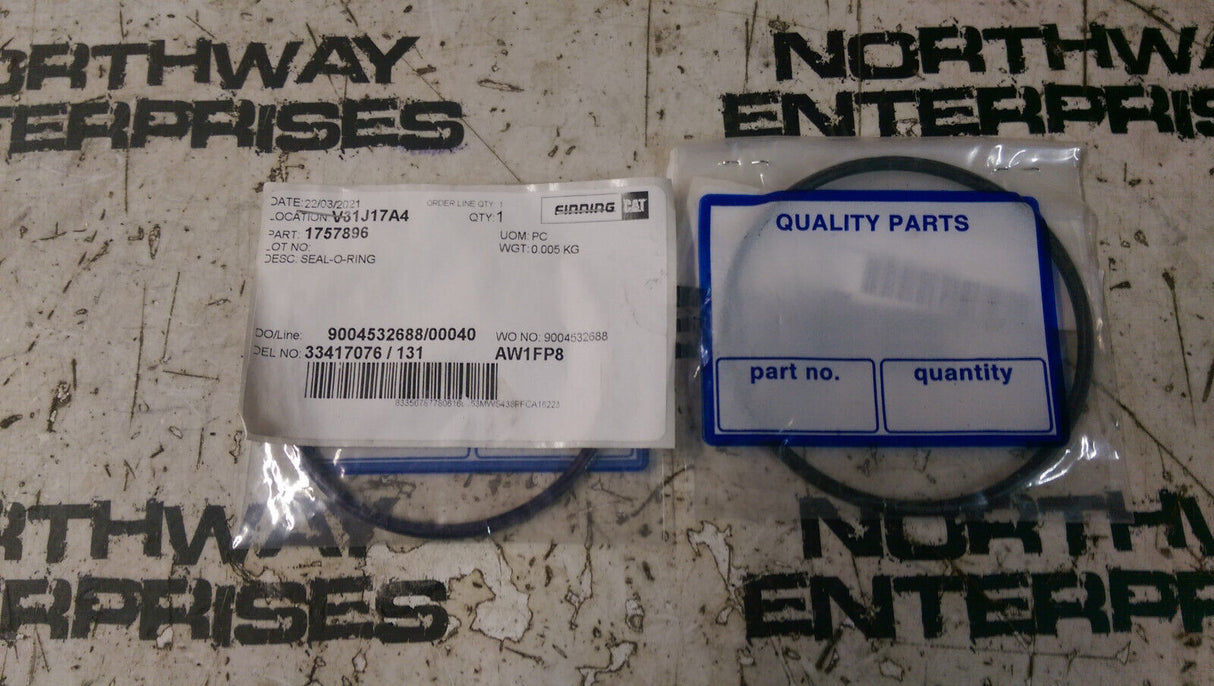 1757896 Caterpillar Oring lot of 2 pieces 175-7896