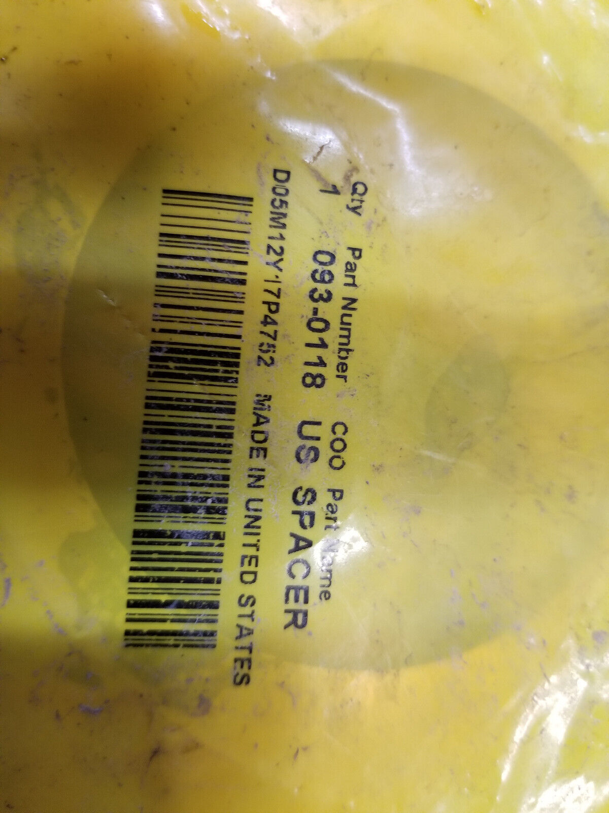CAT 093-0118 2mm Thick Steel Shim 0930118