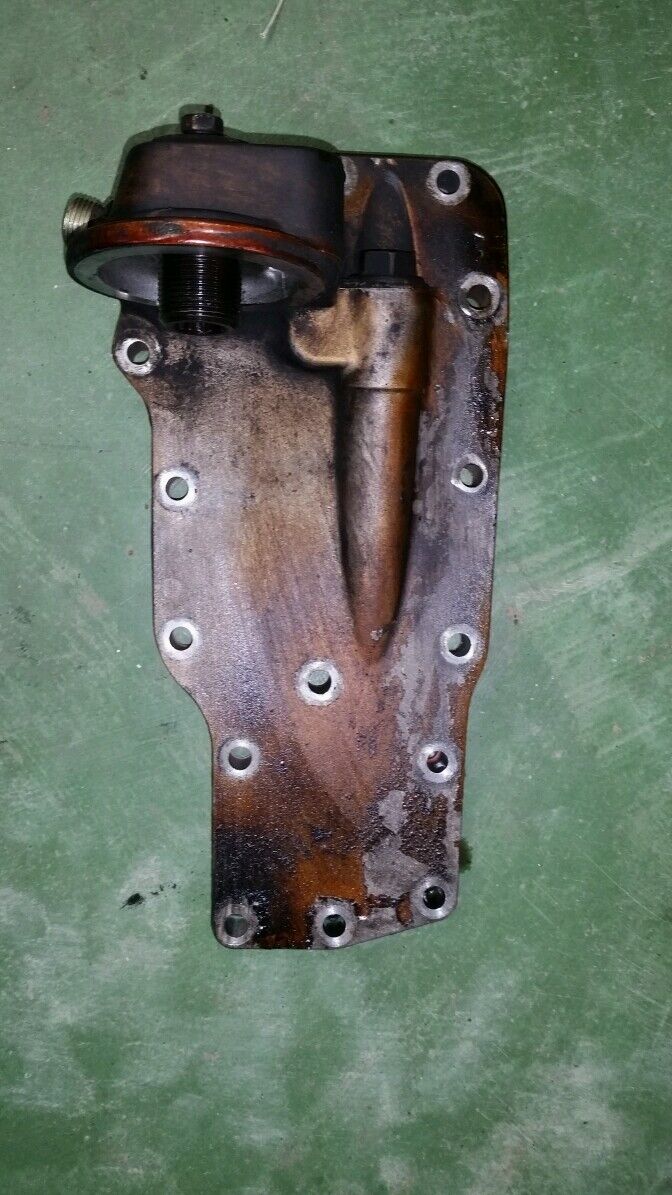 08 2008 CUMMINS 6.7L 6.7 OIL FILTER HOUSING OIL COOLER ADAPTER