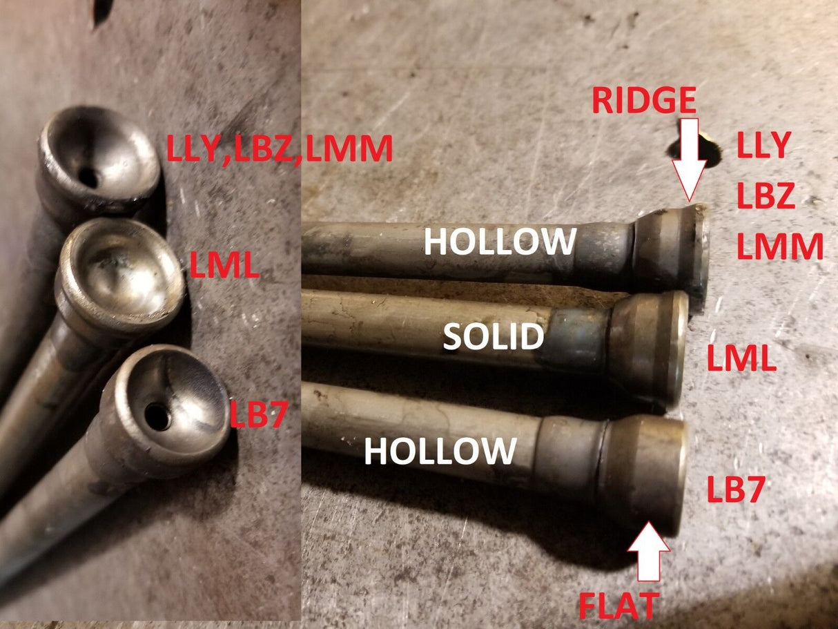 2001-2004 LB7 PUSHROD SET HOLLOW PUSHRODS