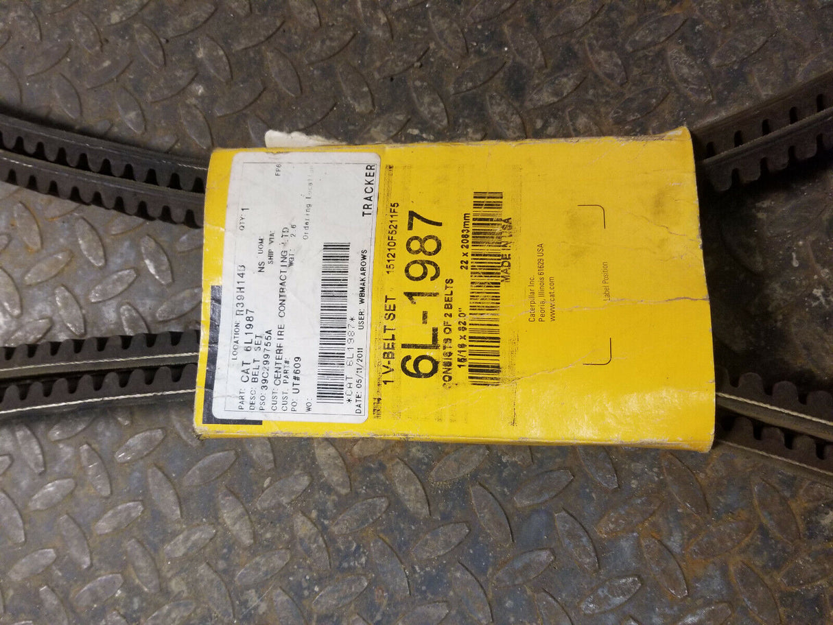 6L-1987 CATERPILLAR BELT SET