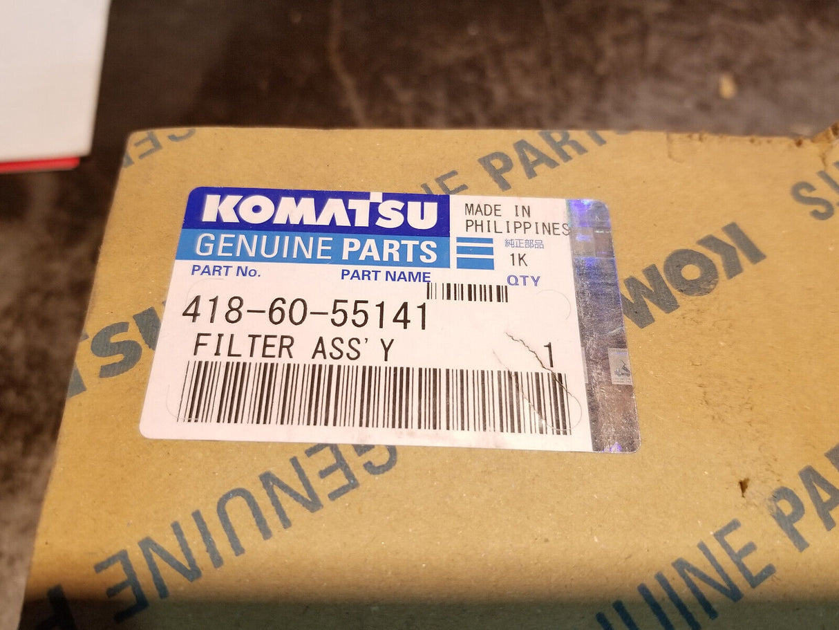 OEM KOMATSU FILTER 418-60-55141 BRAND NEW