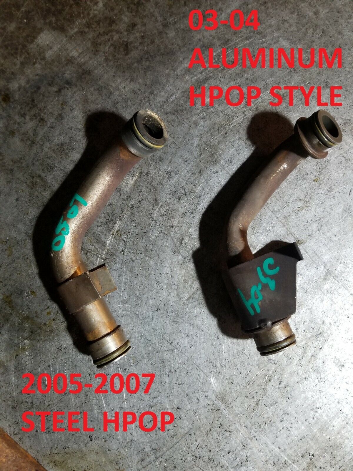 03-04 Ford 6.0L 6.0 Powerstroke Diesel Turbo Oil Drain Tube