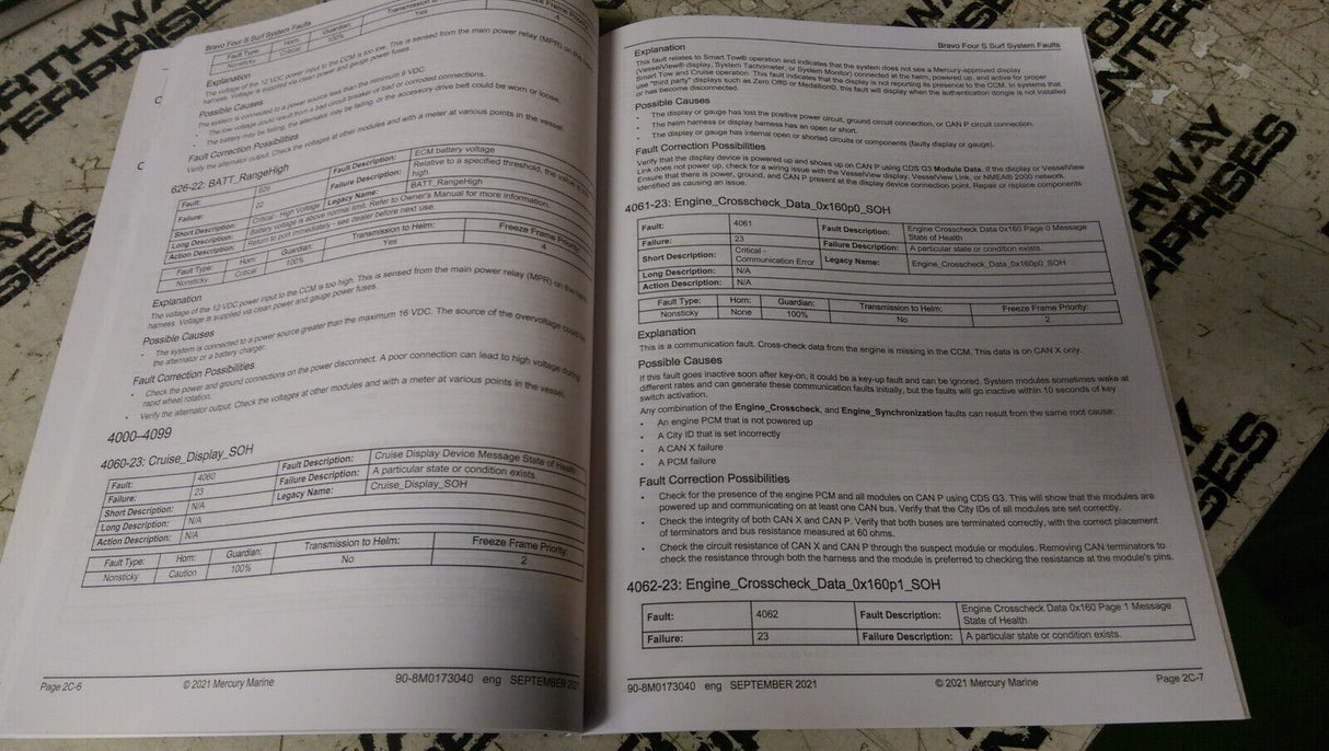 Mercury MerCruiser Bravo Four S Diagnostic Manual 90-8m0173040