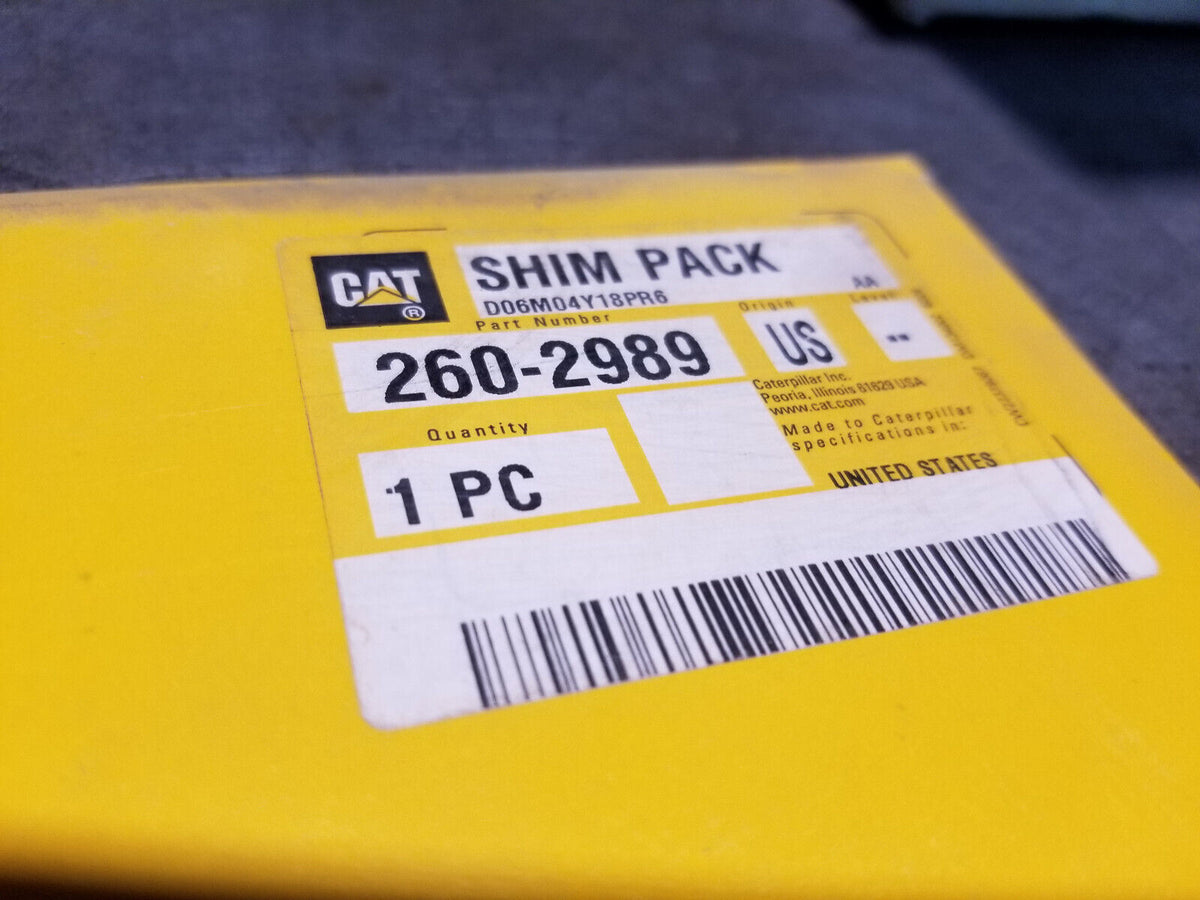 260-2989 CATERPILLAR Genuine OEM 1.6mm Thick Steel Shim Pack