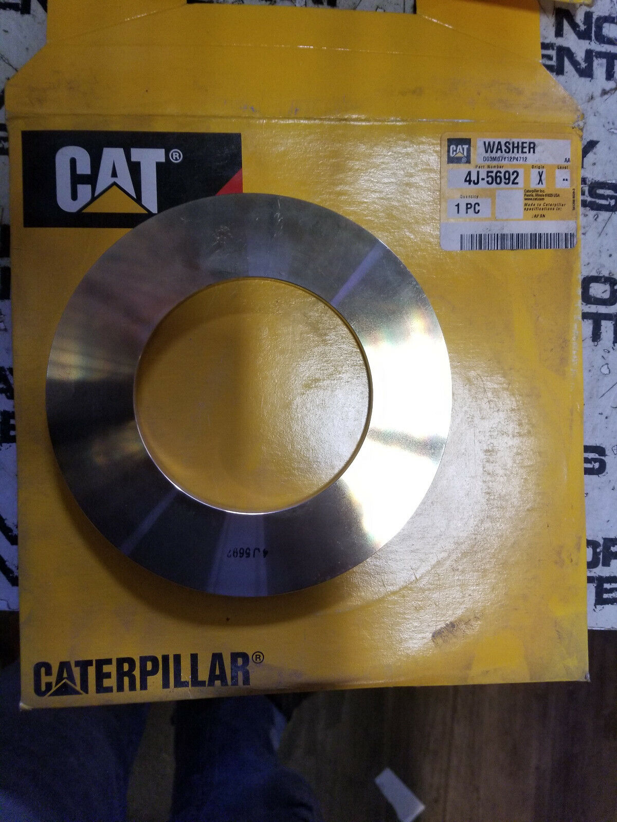4J-5692 CATERPILLAR FLAT WASHER