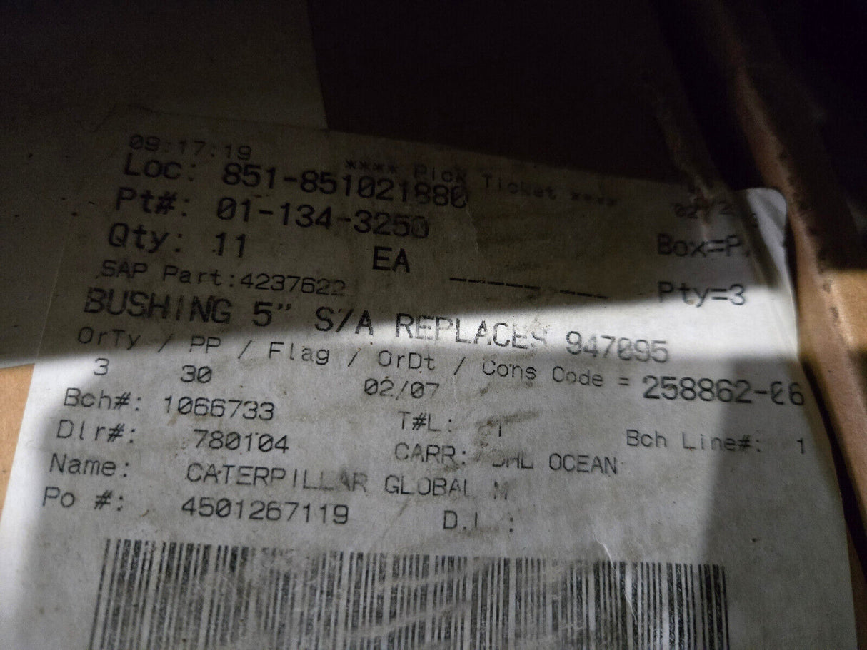 CATERPILLAR BUCYRUS OEM 423-7622 4237622 BUSHING 134-3250 196.85mm OD 1343250