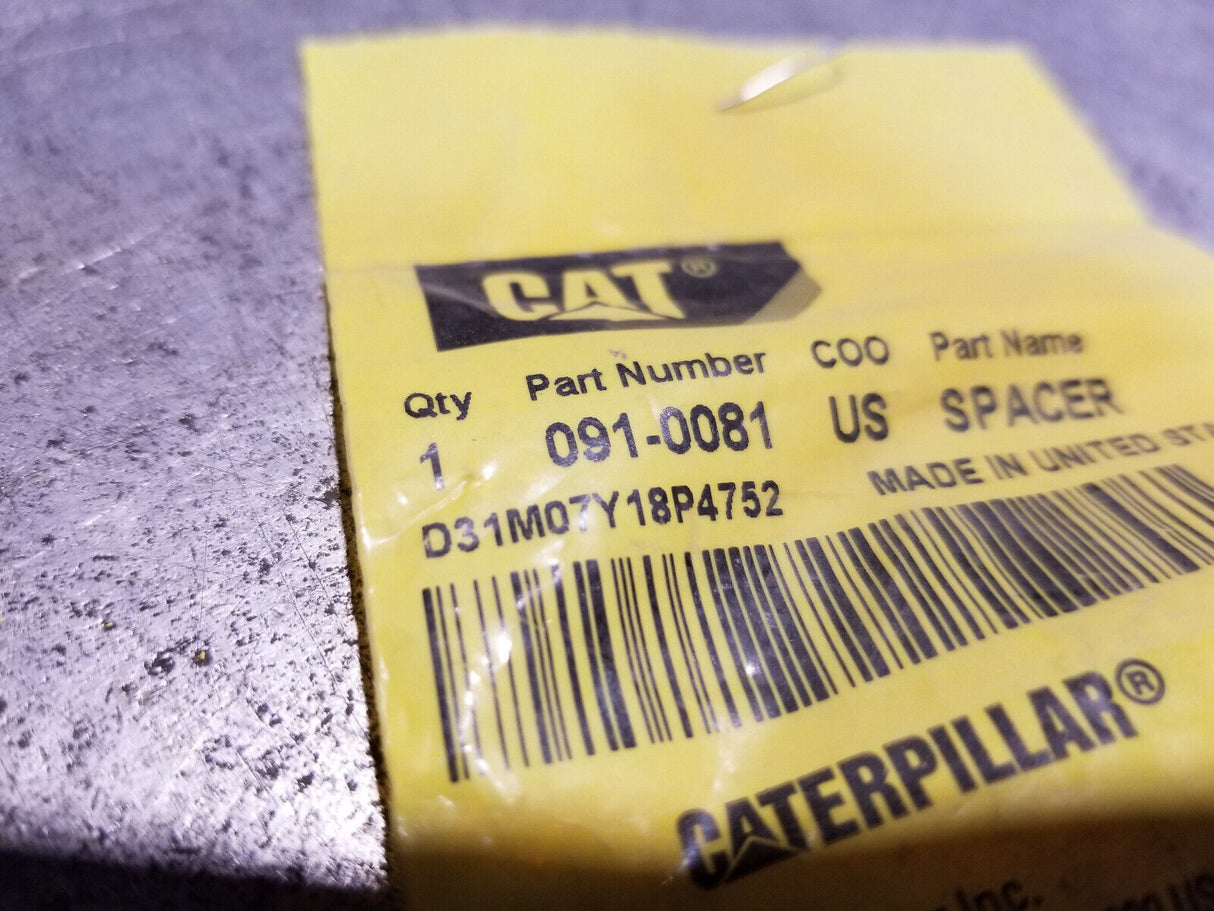 091-0081 Caterpillar 11mm Inside Diameter Steel Spacer 091-0081