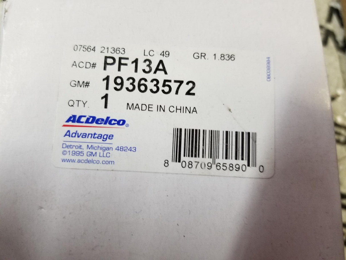 PF13A ACDELCO OIL FILTER