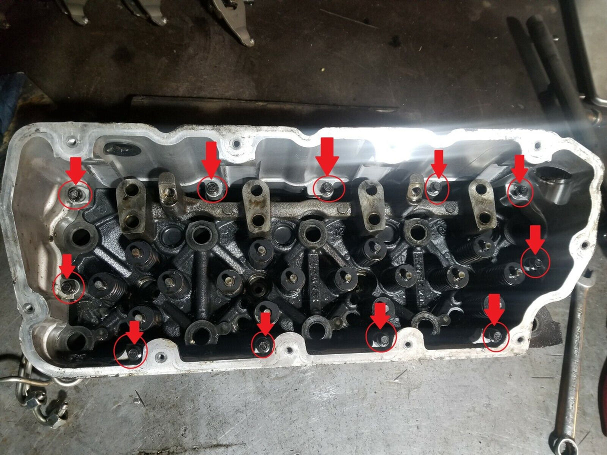 6.4 Powerstroke Engine Ford Lower Valve Cover Spacer bolts