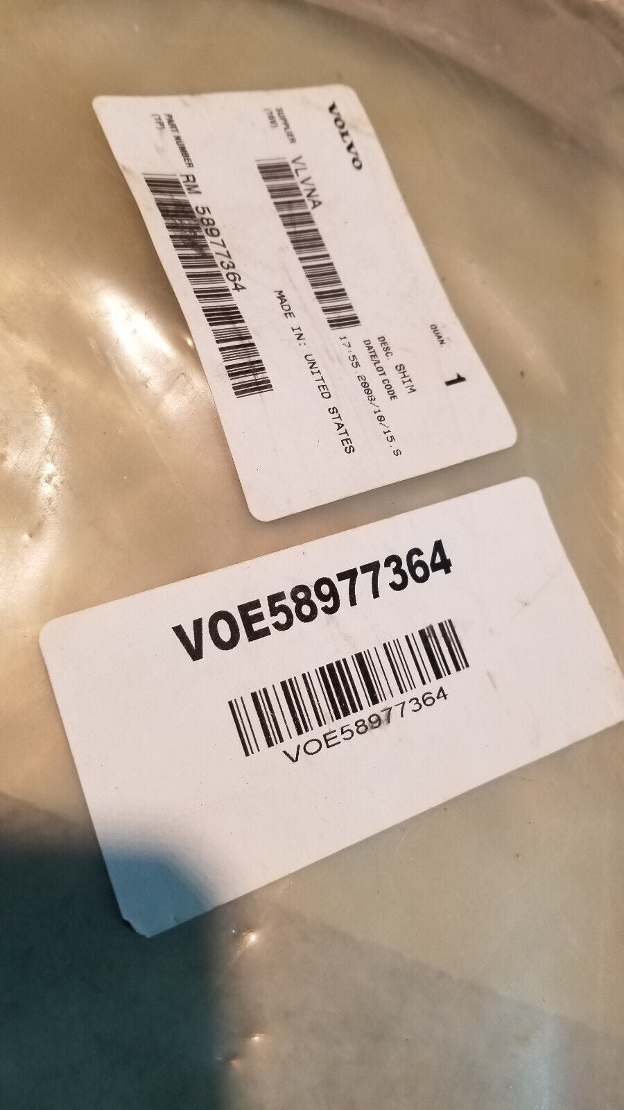 VOLVO VOE58977364 SHIM 58977364