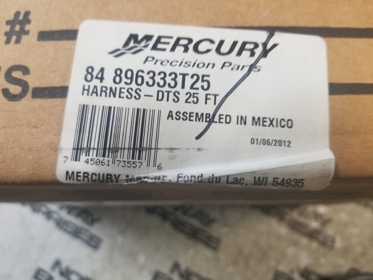 New Mercury Mercruiser Quicksilver 84-896333T25 Harness-Dts 25 Ft