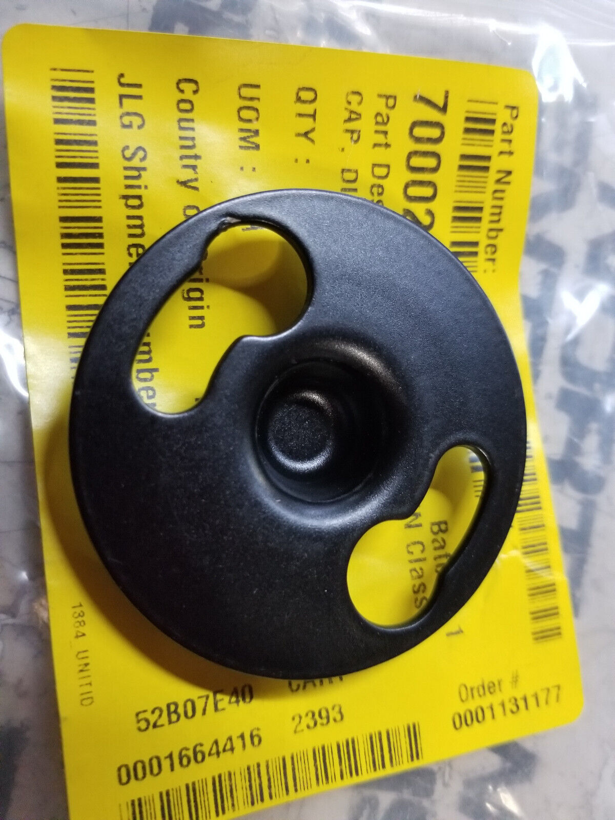 JLG 70002393 CAP, DISCONNECT