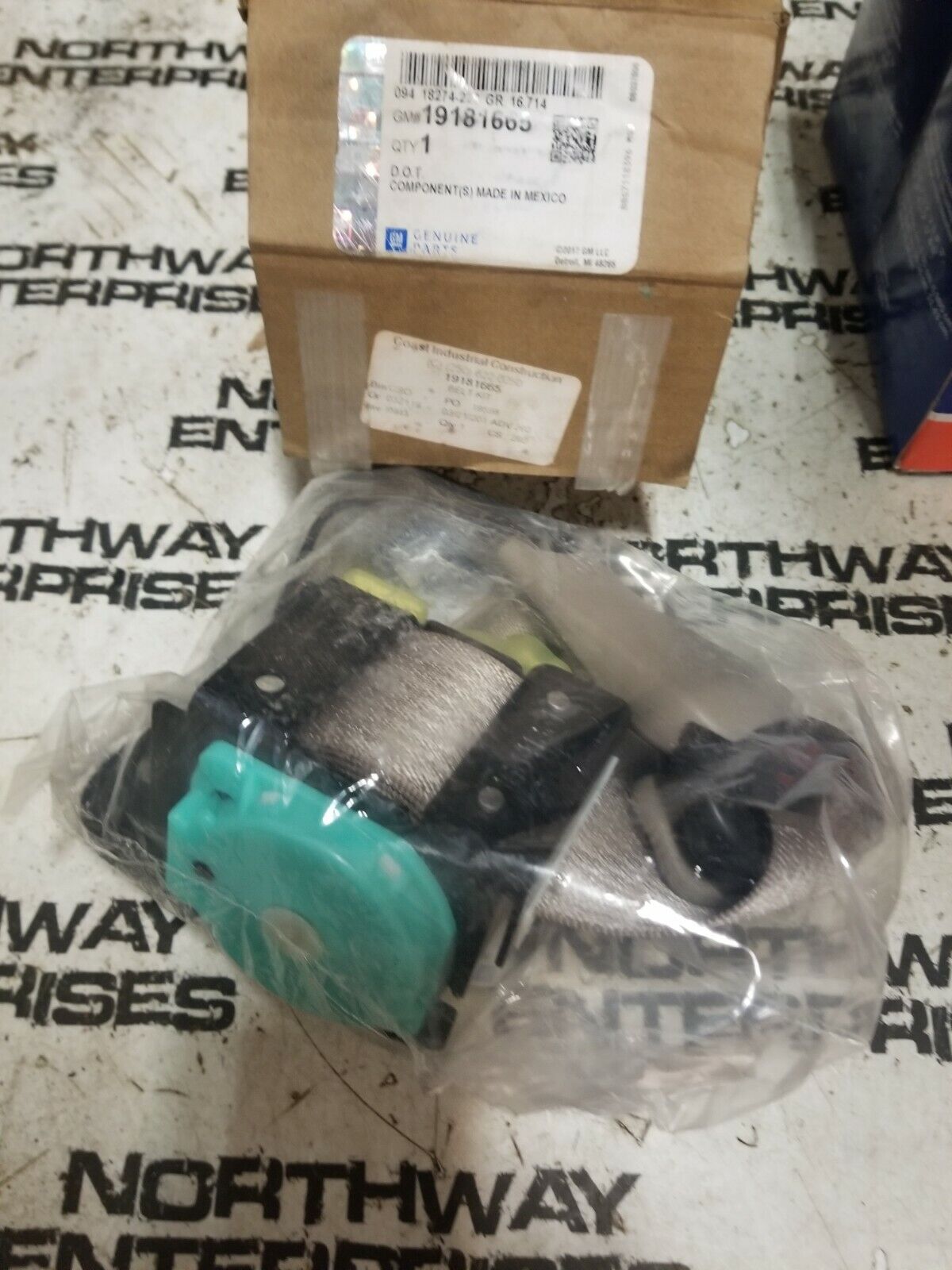 19181665 SEATBELT EXPRESS VAN